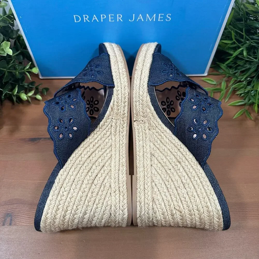 Draper James Emily Wedge Sandals Size 6‎
